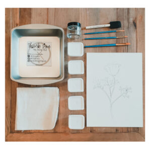 Pre-drawn Canvas Paint Kit