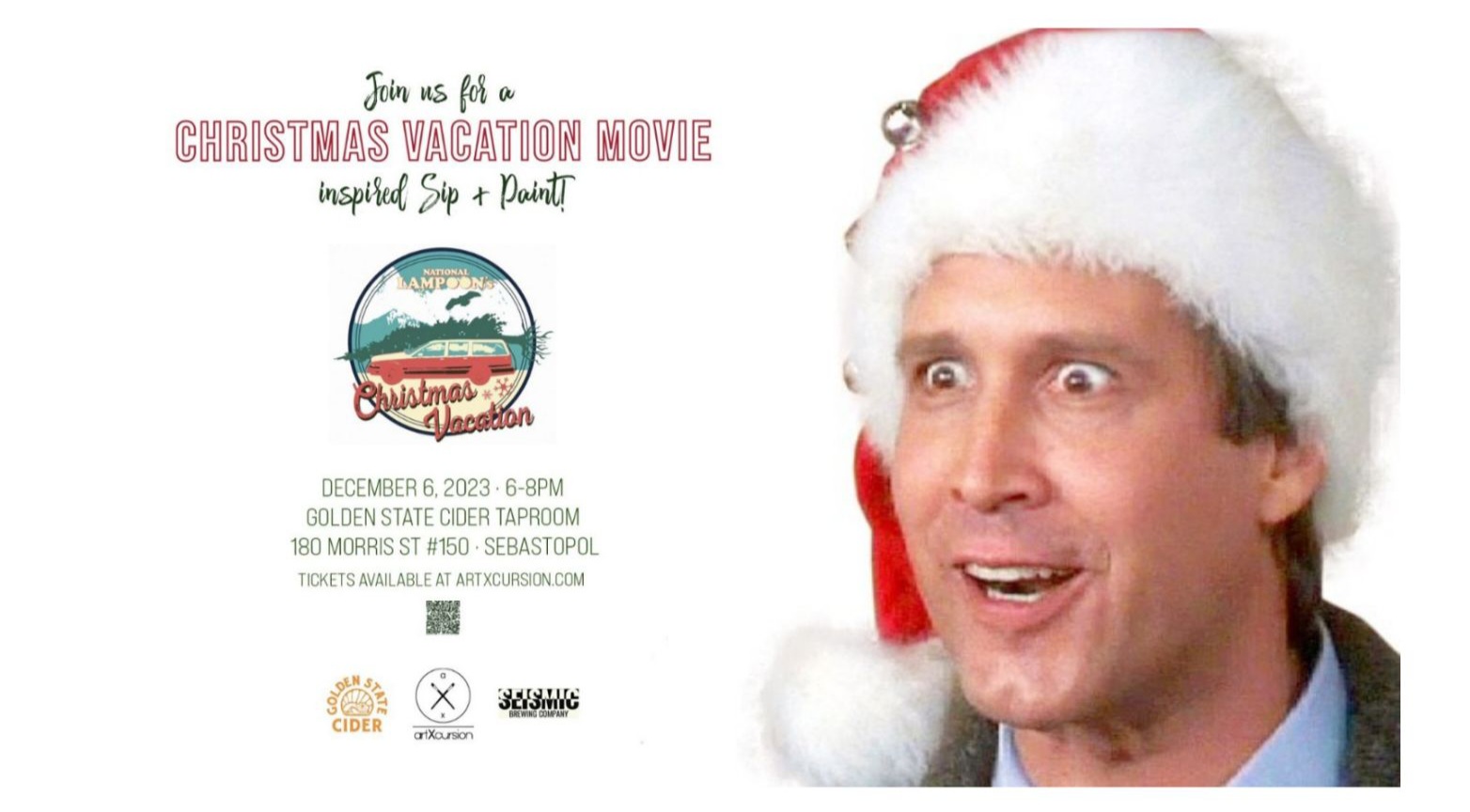 Christmas Vacation Movie inspired Sip & Paint