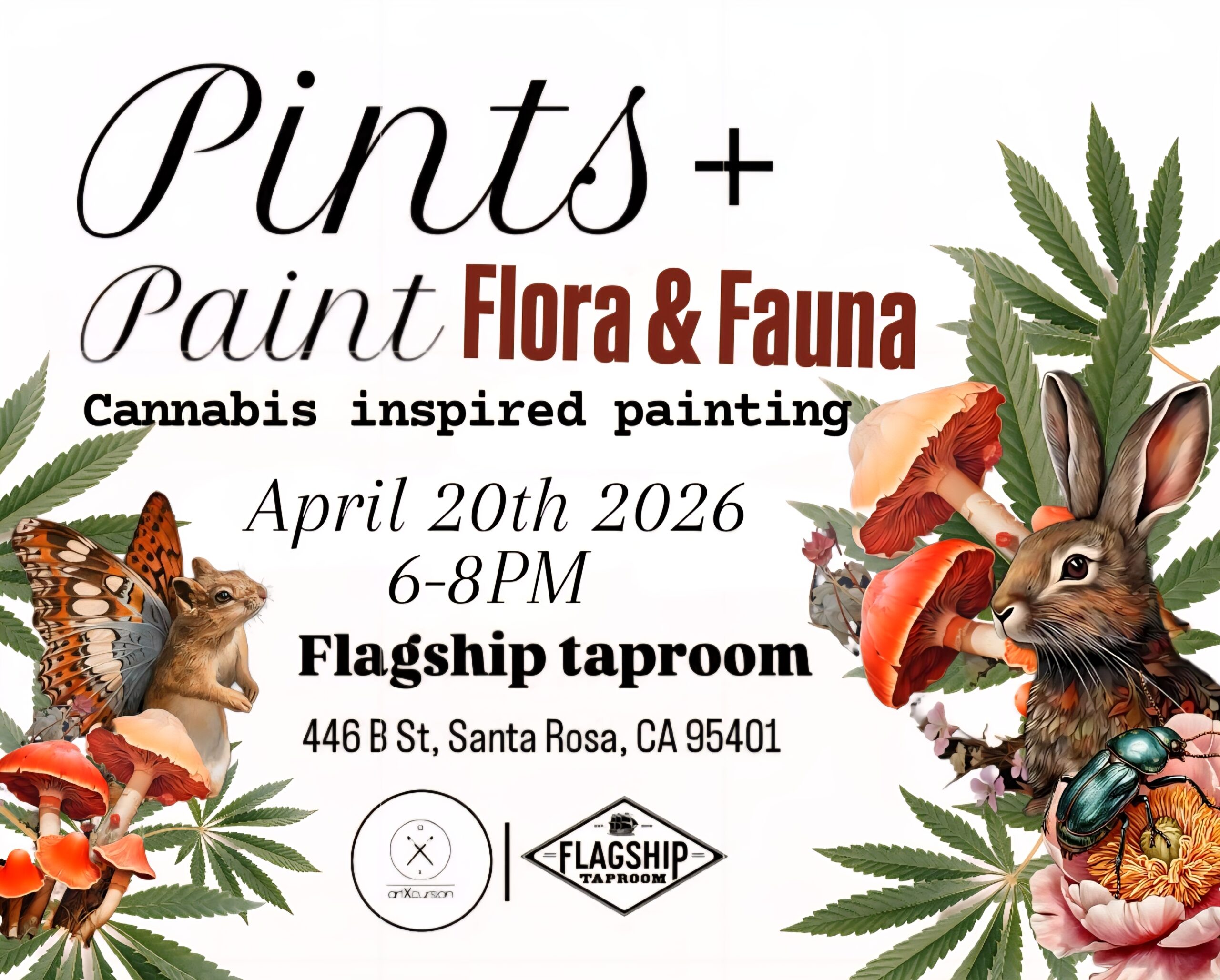 Pints + Paint - Flora & Fauna