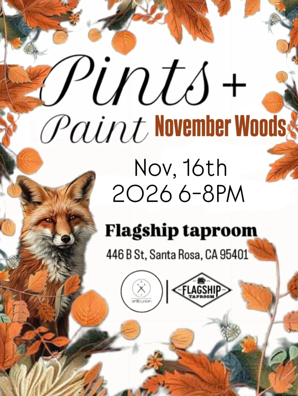 Pints+Paint November Woods